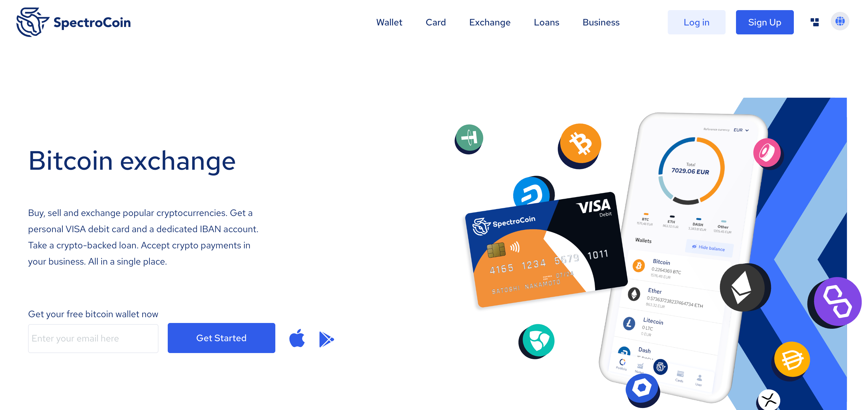 Скриншот SpectroCoin