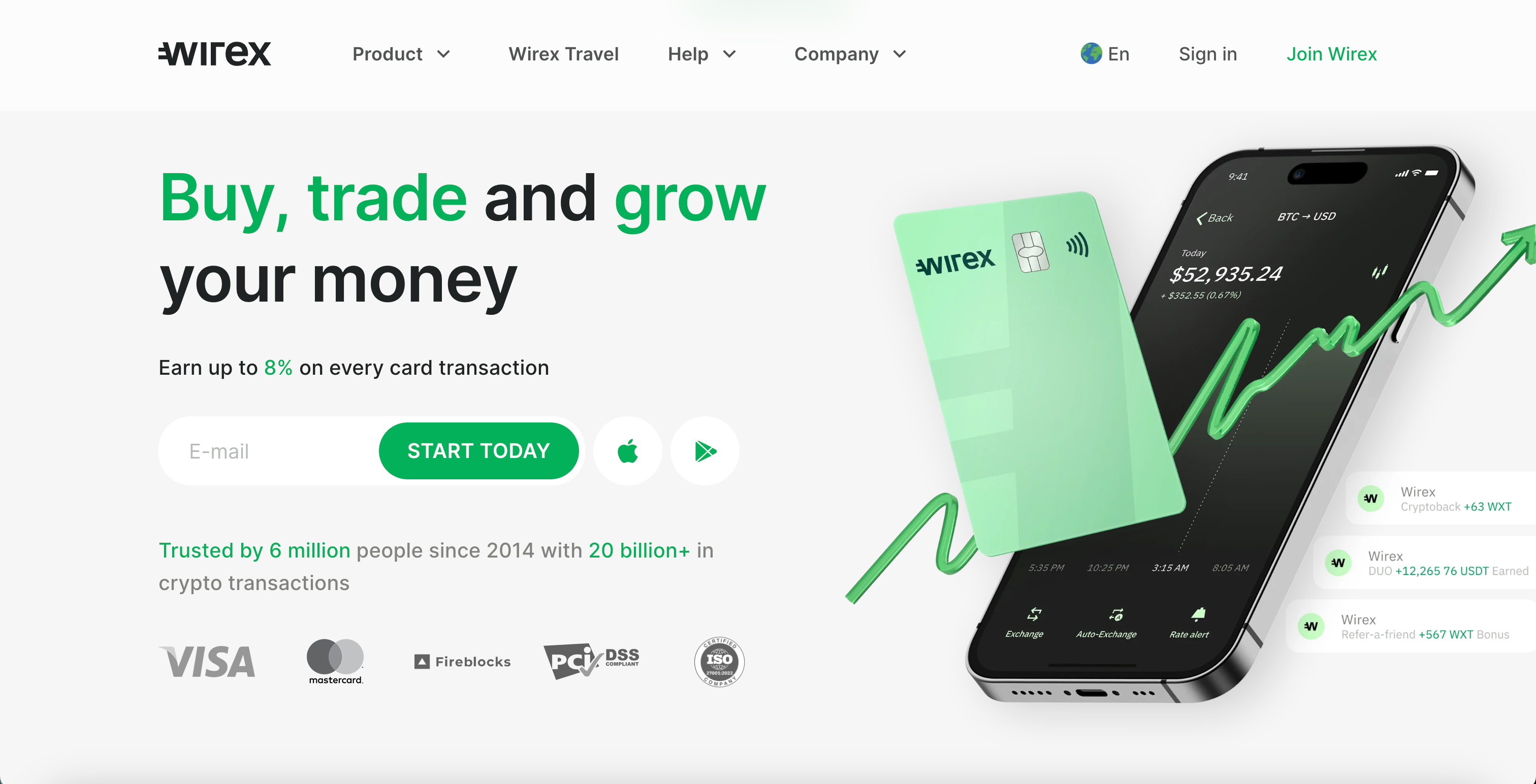 Скриншот Wirex